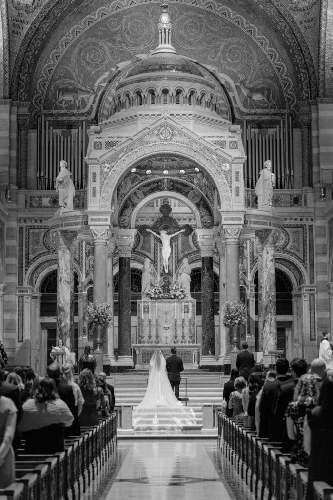 Basilica of St. Louis, Missouri wedding ceremony