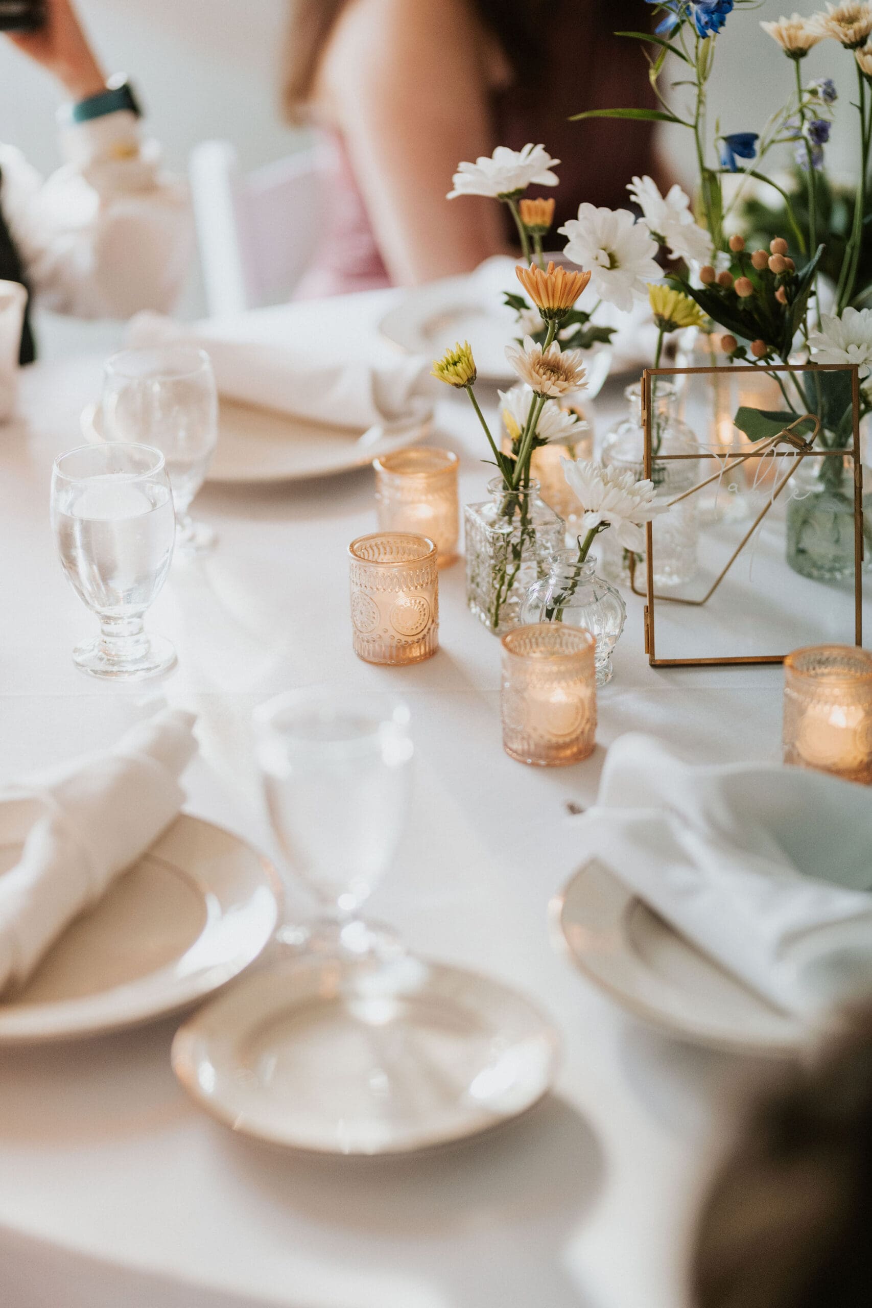 detail photo of elegant wedding table in boston.