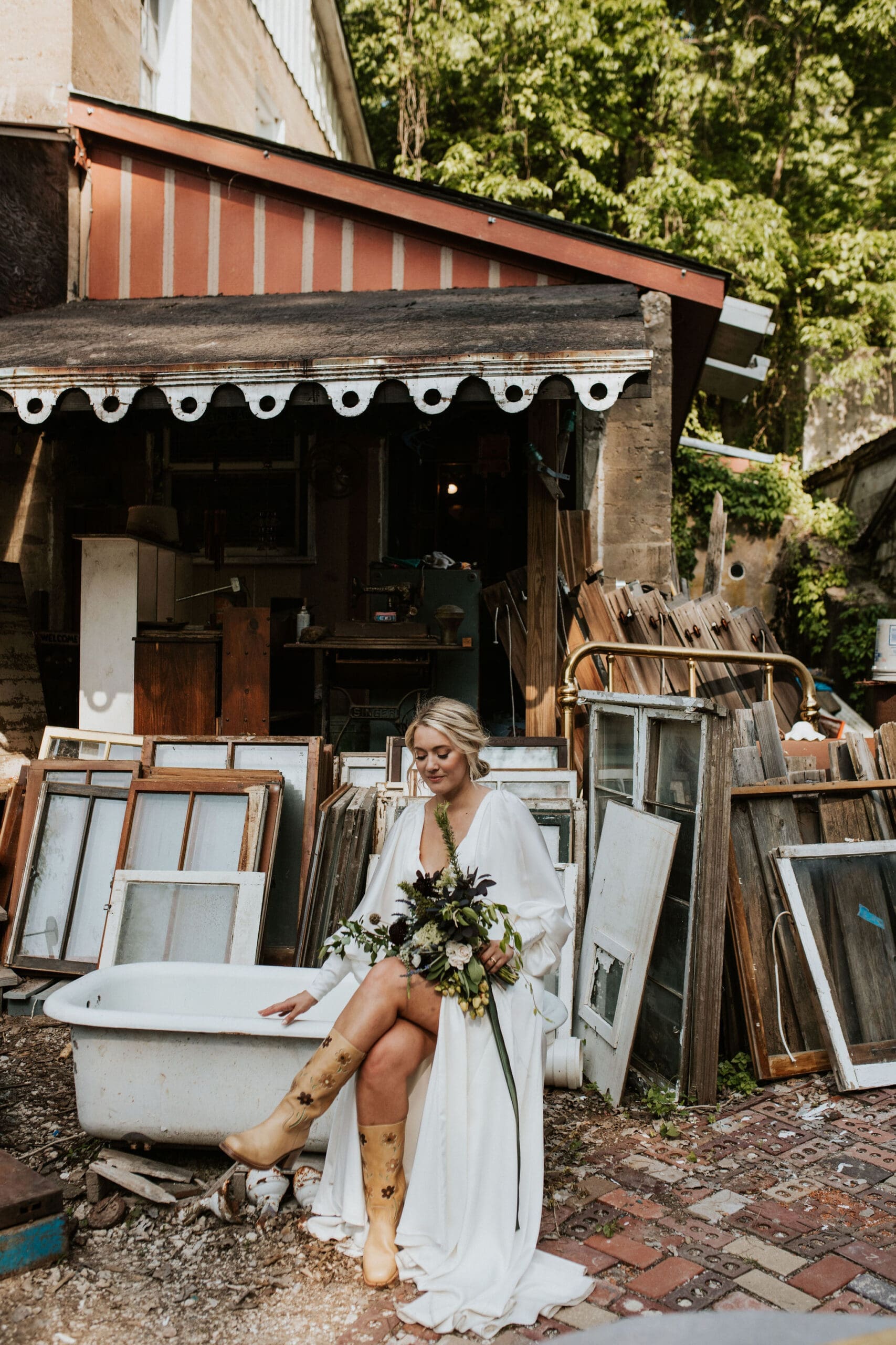 Bridal portrait captured by a Kansas City wedding photographer in Weston MO