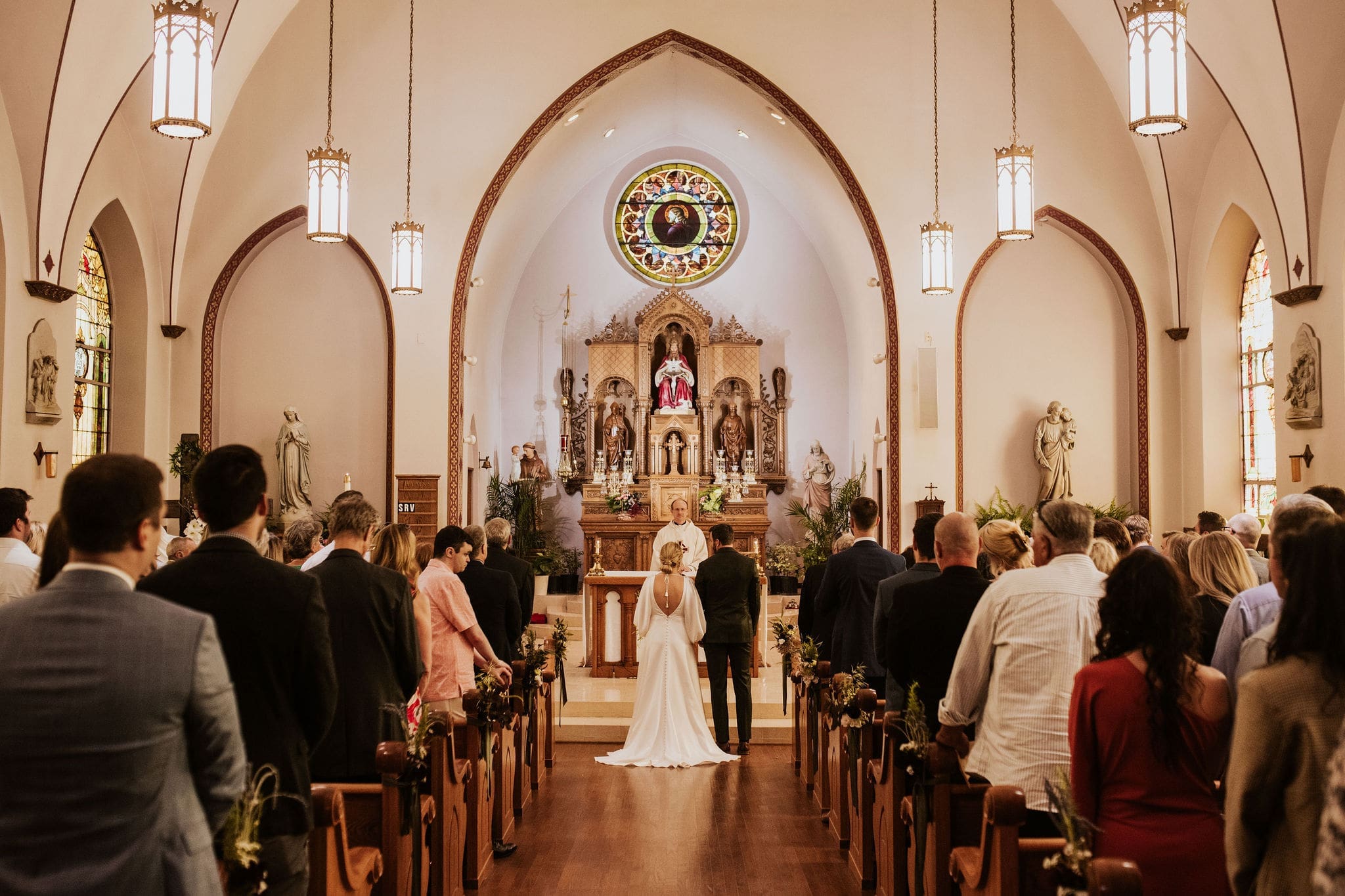 A beautiful Catholic wedding in Holy Trinity Catholic Church Weston MO