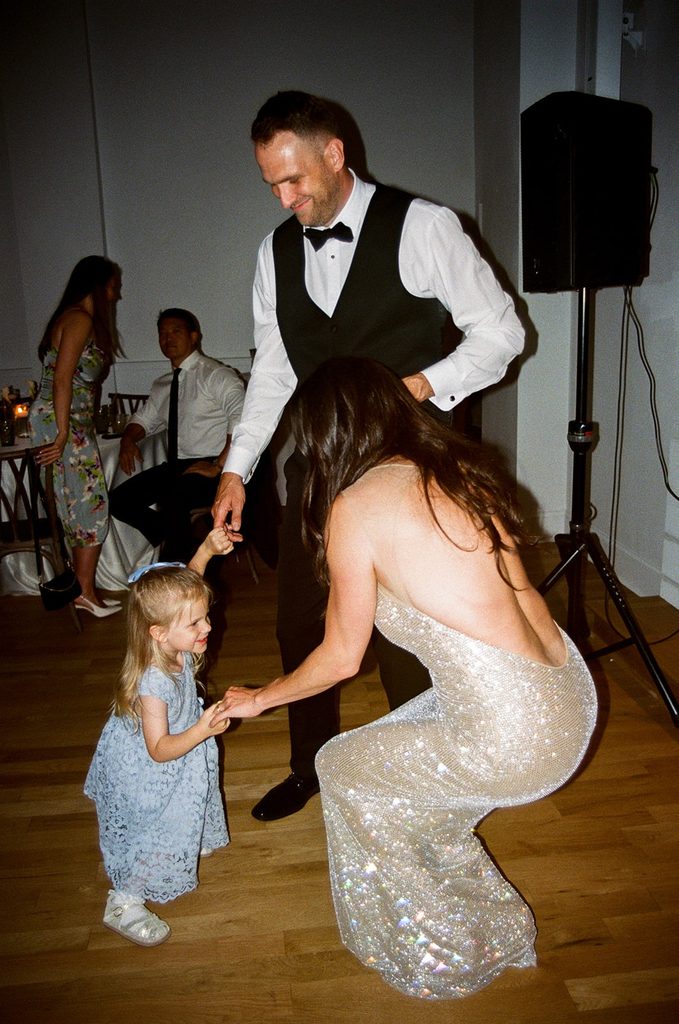 Wedding reception photo; perks of having digital, film, and super 8 at your wedding